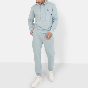 Survêtements de sport pour hommes 2026, personnalisés, grande taille, avec sweats à capuche et pantalons de jogging XL, coupe oversize, avec logo, couleur unie, 100% coton - Product Image 1