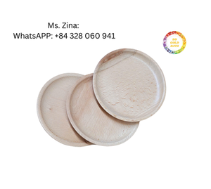 Decorative wooden plate, round wooden tray for food or as <b>photo</b> <b>props</b> At Good Price Made In Vietnam - Product Image 1
