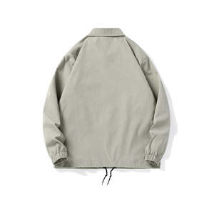 Chaqueta de entrenador cortavientos de alta calidad de gran tamaño con impresión personalizada Chaqueta de nailon de entrenador en blanco de peso pesado para hombre Chaqueta cortavientos para hombre - Product Image 2