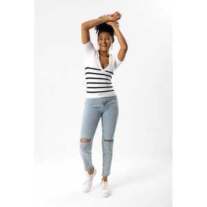 Camiseta de Manga Corta con Cuello Polo sin Costuras - Product Image 2