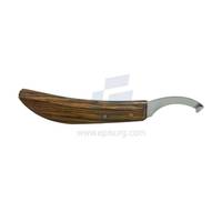 Juego de cuchillos para pezuñas de herradura, cuchillos profesionales para zurdos y diestros con cuchillas afiladas de acero inoxidable