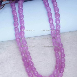 สร้อยคอลูกปัดอะเวนจูรีนสีเขียวทำด้วยมือธรรมชาติที่ดีที่สุดจากงานฝีมือดาวอินเดีย - Product Image 6