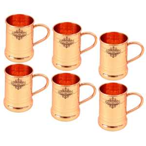 Taza de Cerveza Estilo Americano Clásico Moscow Mule, Capacidad de 600 ml, Jarra de Cobre Puro con Diseño Anillado, Hecha de Acero Inoxidable 304 - Product Image 5