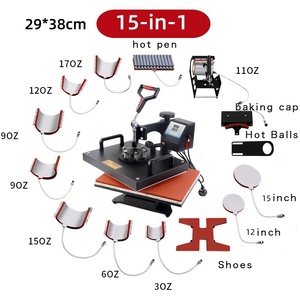 Máquina de Prensa de Calor 15 en 1 Directo de Fábrica, Prensa de Transferencia Multifunción para Sublimación de Camisetas, Tazas, Gorras y Platos - Product Image 2