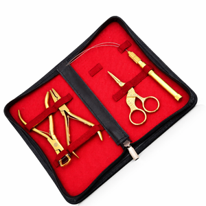 Professional Hair <b>Extension</b> Kit with Micro <b>Bead</b> Pliers Loop Needle Tool Mini Scissors Salon DIY Styling Tools - Product Image 6