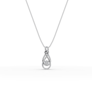<b>Infinity</b> Swirl Lab-Grown Diamond Pendant Elegant and Unique Handcrafted Diamond Charms - Product Image 6