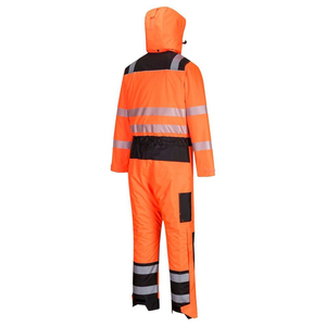 Customized Reflective Coverall Wholesale <b>Waterproof</b> <b>Work</b> Coveralls Hooded Coverall Unisex Protective Working Uniform Plus Sizes - Product Image 2