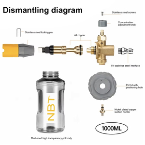 Nbt <span class=keywords><strong>1L</strong></span> bọt trong suốt pháo rửa xe Súng phun bọt Máy phát điện cho áp lực cao rửa xe - Product Image 5