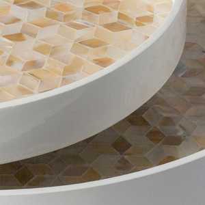 ถาดใส่ของตกแต่งบ้านถาดเสิร์ฟหอยมุกดีไซน์สวยปลอดภัย - Product Image 2