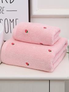 Minimalist Jacquard Border Bath <b>Towels</b> Eco-Friendly Absorbent Quick-Dry Soft <b>Terry</b> Cotton Shower <b>Towels</b> Solid Premium Hotel - Product Image 3