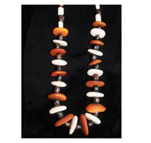 Collier artisanal en corne de buffle d'eau de style religieux africain, style bouddhiste, écologique, multicolore, couleur personnalisée - Product Image 6