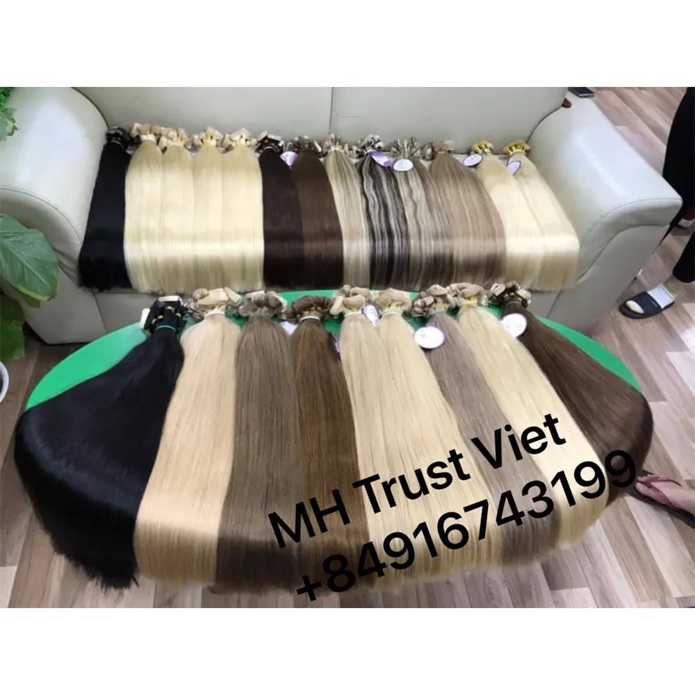 Hot Selling-Raw Virgin Hair Vender-Vietnam esisches Haar jungfräuliches Straight Bundle Schuss haar-Kostenlose Probe doppelt gezogen