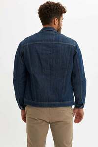 2026 New Fashion Design High Quality Men <b>Denim</b> <b>Jacket</b> Wholesale Price <b>Custom</b> Made Men's <b>Denim</b> <b>Jackets</b> - Product Image 3