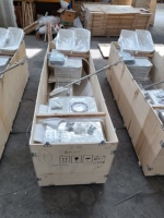 Pont de plafond médical G01 pour séparation sec-humide en USI avec prises gaz et électrique et rotation à 340° pour hôpital