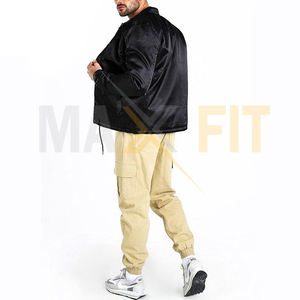 แจ็กเก็ตผ้าซาตินแขนเสื้อทีมตัวแทนรับ2025สำหรับฤดูหนาวดีไซน์ไม่ซ้ำใคร - Product Image 5