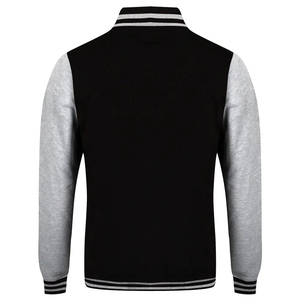 Veste universitaire de haute qualité respirante grande taille avec corps en laine et manches en cuir véritable Vêtement d'hiver Veste universitaire pour homme - Product Image 5