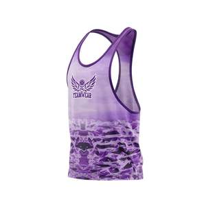 Men's Solid <b>Racerback</b> Gym <b>Tank</b> <b>Top</b> Workout Fitness Athletic Stringer Workout Shirt for Gym Wear - Product Image 3