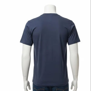 Camisetas de Manga Corta con Cuello Redondo Teñidas con Hilo, Tela de Algodón, Antiencogimiento, Uso Diario Informal, Suaves y Transpirables, Ropa de Verano - Product Image 4