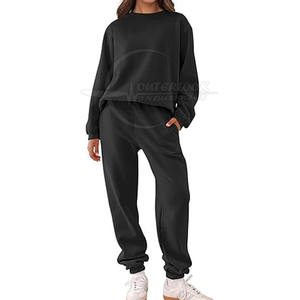 Nouveau modèle Ensemble de survêtements en coton personnalisé pour femmes Ensemble de survêtements de rue de qualité supérieure - Product Image 1