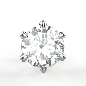 Avarta 92.5 Sterling <b>Silver</b> 0.80 Carat Solitaire <b>Stud</b> Earrings Unisex Fine Jewellery for Girls and Women 0.80 Carat Each - Product Image 5