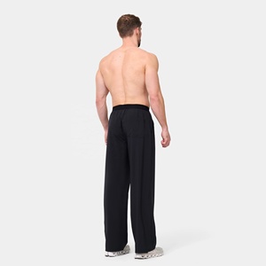High Quality Customized Quick Dry Breathable Woolen Mid Waist Plain Sweatpants Jogger <b>Trousers</b> Men Casual Sport Gym Pants - Product Image 3
