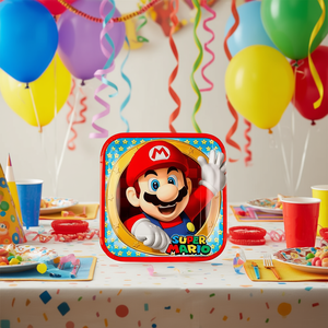 Assiettes jetables Super Mario 23 cm 8 pièces Fournitures de fête - Product Image 3