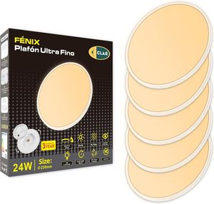 Plafoniera a LED CLAR - Round 24W 30W 40W 50W, lampada da soffitto moderna per bagno, soggiorno, camera da letto o cucina - Product Image 6