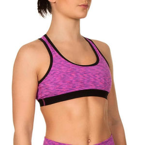 Soutien-gorge de sport pour femme, léger, confortable, respirant, logo frontal, haute élasticité, maintien moyen, sans dos, séchage rapide - Product Image 2