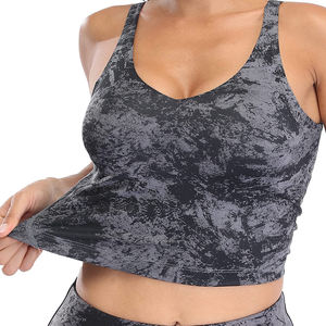 Soutien-gorge de sport à séchage rapide sans doublure à armatures antichoc Gym Top Sport Brassier Soutien-gorge de sport Fitness réglable sans couture - Product Image 5