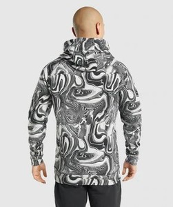 2025 Men's Cropped Sweatshirt with Open Pockets Embroidered Logo <b>Sublimated</b> <b>Hoodie</b> for Winter Custom OEM Design Seamline - Product Image 2