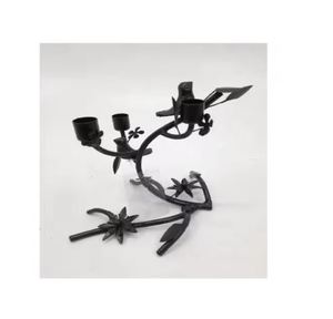 Bougeoir en métal en aluminium de décoration de maison et de mariage de vente chaude avec le pot de bougie fait main de finition en laiton de 7 bougies - Product Image 3