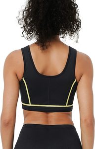 Soutien-gorge de sport américain en Spandex/Nylon à dos croisé, sensation seconde peau, maintien élevé, séchage rapide, avec décoration en cristal, pour le yoga et le fitness - Product Image 3