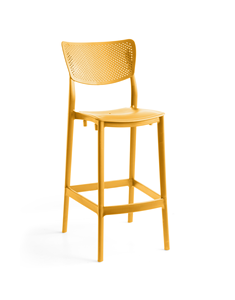 Silla de Bar Moderna y Económica, Silla Nórdica Alta Apilable de Plástico, Silla de Bar al por Mayor para Cocina, Cafetería, Restaurante, Fábrica - Product Image 1