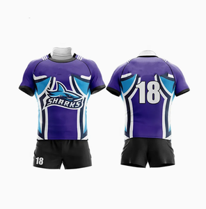 Uniforme de rugby pour hommes Ensembles personnalisés de qualité supérieure pour la conception respirante de vêtements d'équipe fabriqués au Pakistan-Vente en gros - Product Image 3