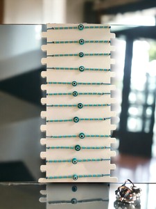 Bracelet bohème fait main DAFNI avec pierres naturelles, cadeau unisexe pour la fête des mères et la Saint-Valentin - Product Image 2