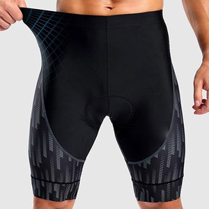 Short de gymnastique à séchage rapide pour la course et le basket-ball Leggings de sport de compression à taille élastique avec poche motif solide longueur au genou - Product Image 2