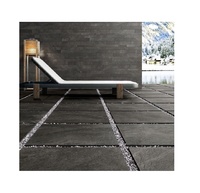 Mosaico de Piso KC Mate de 600x600 mm y 20 mm, de Porcelana, para Exteriores, para Piscinas, Antideslizante, Gris, Acabado Industrial Rugoso, ACCENTS