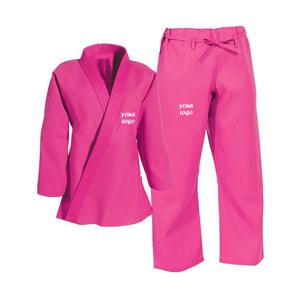 Kimono de Jiu-Jitsu Brasileño de Alta Calidad Personalizable, 100% Algodón, Estilo BJJ, Hecho a Medida, Color Blanco para Adultos, Impresión de Logotipo Personalizado, Ropa de Artes Marciales - Product Image 5