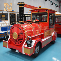 Tren sin rieles Nova Rides 28P para parques de atracciones al aire libre, trenes diésel directamente de China