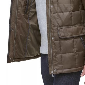 Chaqueta Acolchada Personalizada con Logotipo, Elegante, para Hombre, de Manga Larga, Color Sólido, para Adultos - Product Image 3