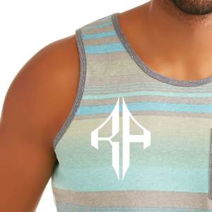 Nuevas camisetas sin mangas de sublimación para hombre, transpirables, de alta calidad, con el mejor diseño nuevo, de algodón 100% Material, logotipo personalizado para hombre - Product Image 5