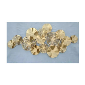 Metal Marque Home Metal Flower Wall Art Decor Grandes sculptures murales d'intérieur à suspendre Décoration d'art naturel pour la maison-Taille 43 pouces - Product Image 4