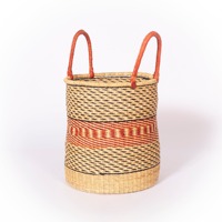 Grands paniers de rangement en jonc de mer panier à herbe de mer africaine prix bon marché articles de maison fabriqués à la main