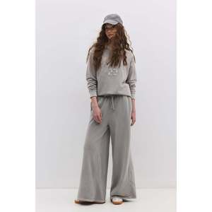 Pantalon de survêtement large pour femme 100 % coton avec poches, idéal pour l'extérieur - Product Image 1