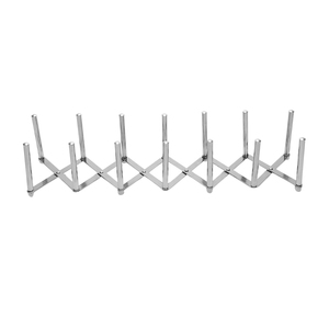 Lot de 4 supports de plaques en métal noir Design robuste pour accessoires de cuisine élégants avec fonction d'assemblage facile - Product Image 5