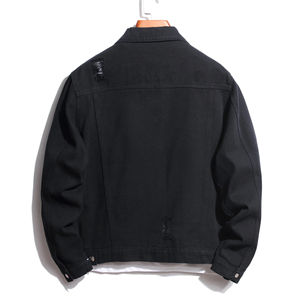 เสื้อแจ็กเก็ตยีนส์สำหรับผู้ชายเสื้อแจ็กเก็ตยีนส์สไตล์วินเทจซักได้สำหรับฤดูหนาว - Product Image 2