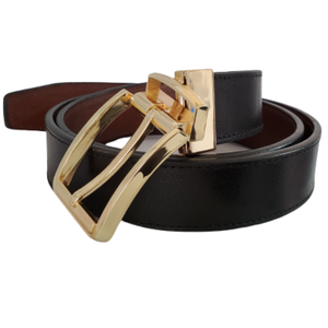 Ceinture en cuir véritable réglable, accessoire de mode élégant à porter avec une veste pour homme, tenue décontractée - Product Image 5