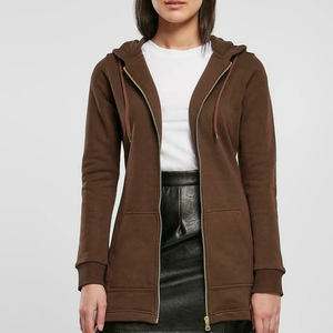 Unisex de alta calidad Graphic Essentials Sudadera con capucha de algodón de gran tamaño de peso pesado cuello alto cremallera sudaderas con capucha cortas para mujer - Product Image 5