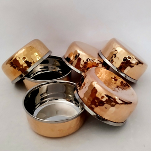 ชามทองแดงทำจากสเตนเลสสตีลสำหรับโรงแรมดีไซน์ล่าสุด - Product Image 6