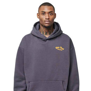 Sweat-shirts à capuche personnalisés en gros, lourds, oversize, streetwear, grande taille, pull-over pour hommes, impression en relief, sweat-shirts à capuche pour hommes - Product Image 1